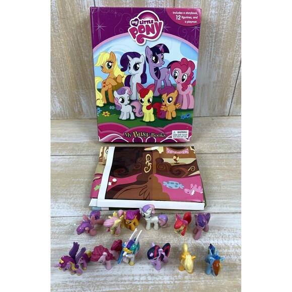 My Little Pony My Busy Books Set - includes 12 Figures and Playmat - Picture 1 of 10